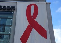Aids-Schleife-Gebäude